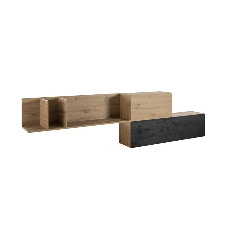 Vitruvia 2 Piece Floating Shelf with Reclaimed Wood