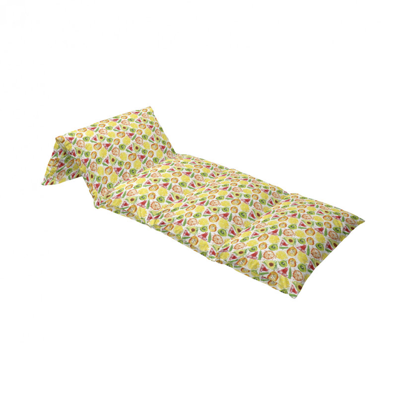 Housse de coussin d'extérieur Yummy and Ripe Watermelon Kiwi Peach, H 2 po x l 36 po x P 88 po