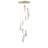 1-LED copper gold dimmable pendant light