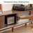 Fjord 79"W Solid Oak TV Stand with Fluted Glass Doors-1278706547-1278706551