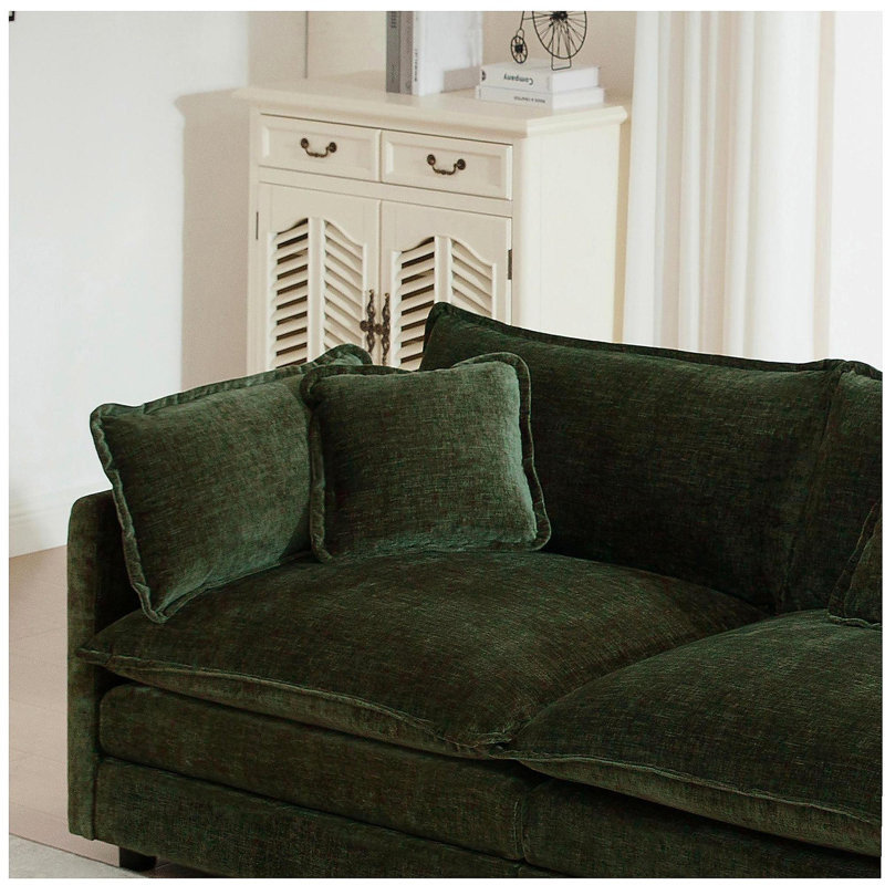 Canapé Comfort U, H 32,94 po x l 146,5 po x P 34,94 po, Vert