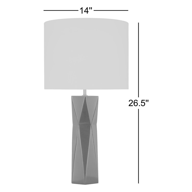 Fernwood 1-Light Medium Table Lamp, Gloss Navy