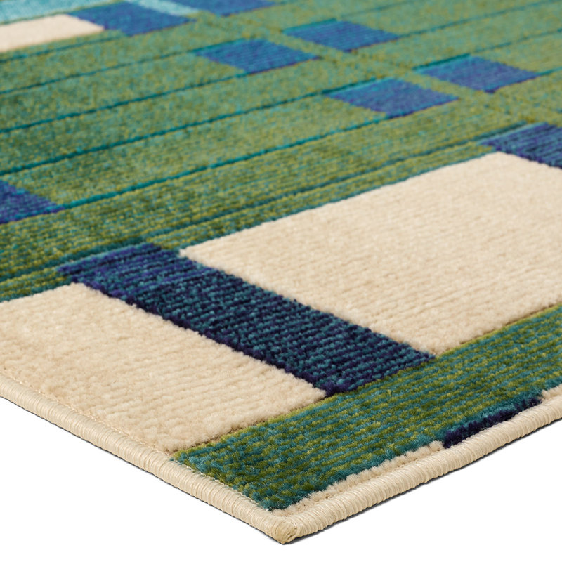 Tapis bleu Lindsey, Rectangle 8 pi 6 po x 11 pi 6 po