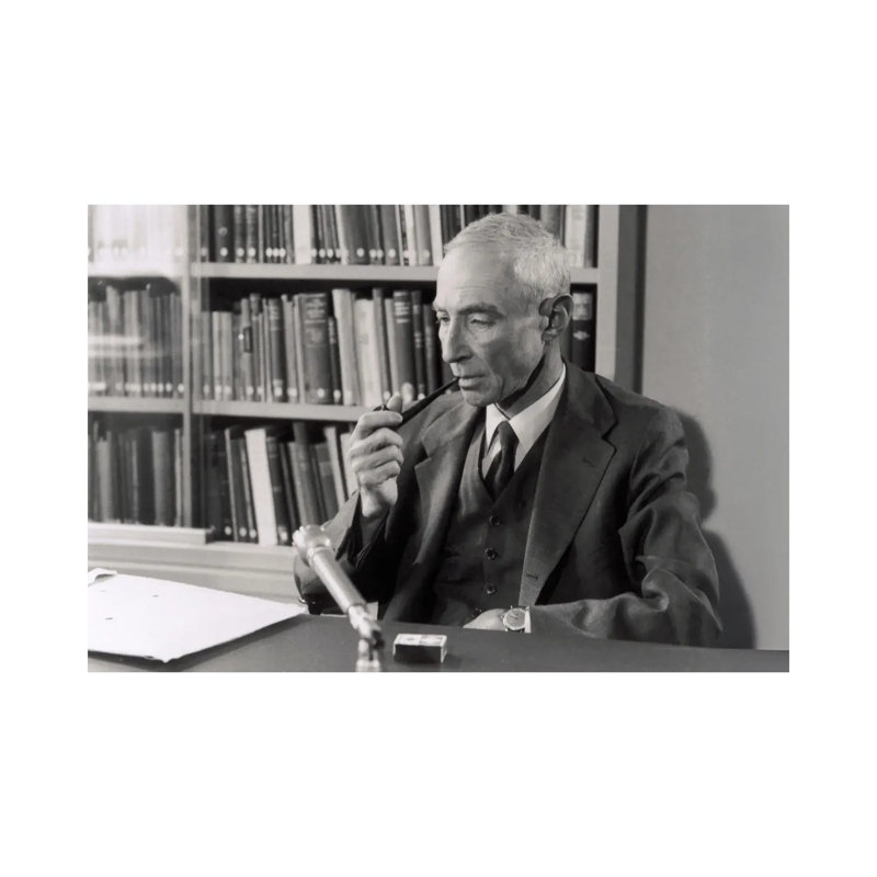 J. Robert Oppenheimer, reproduction d'art sur toile tendue, 40 po x 26 po, Gallery Wrapped Canvas, No Frame