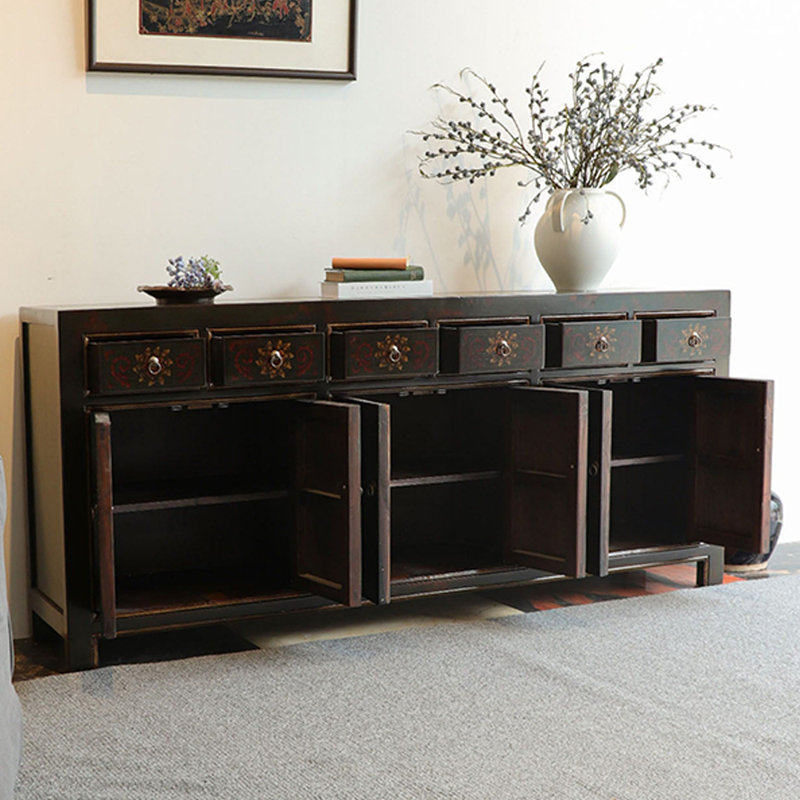 Console en bois massif de style chinois