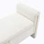 Banc de bout moderne avec accoudoirs et rangement, grand tabouret de repose-pieds rembourré, banc de meuble-lavabo de fenêtre confortable pour salon, chambre à coucher, dortoir, table basse, crème Teddy-816446192