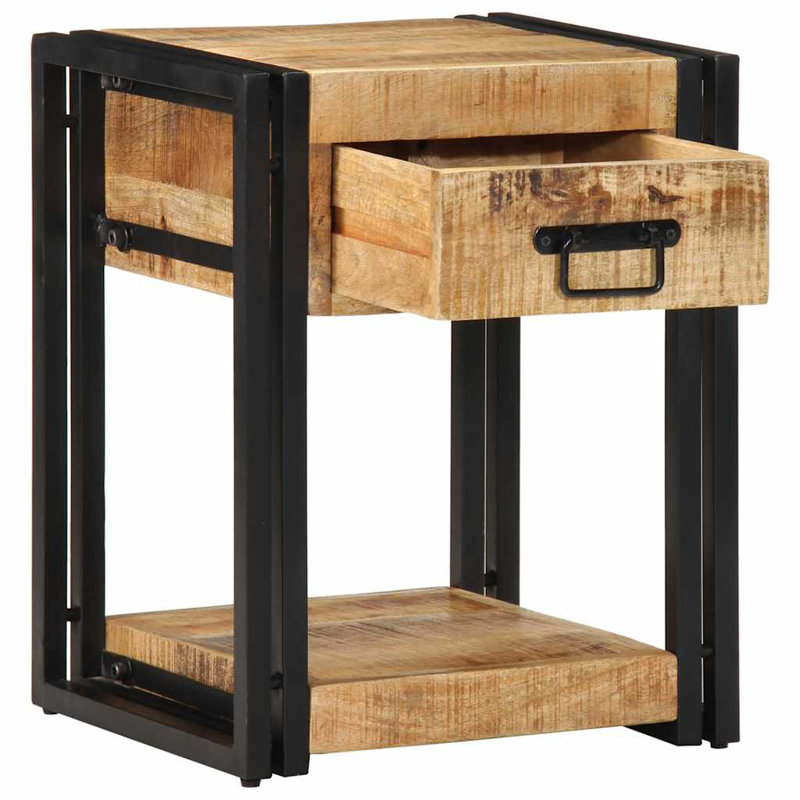 40cm W Iron Bedside Table