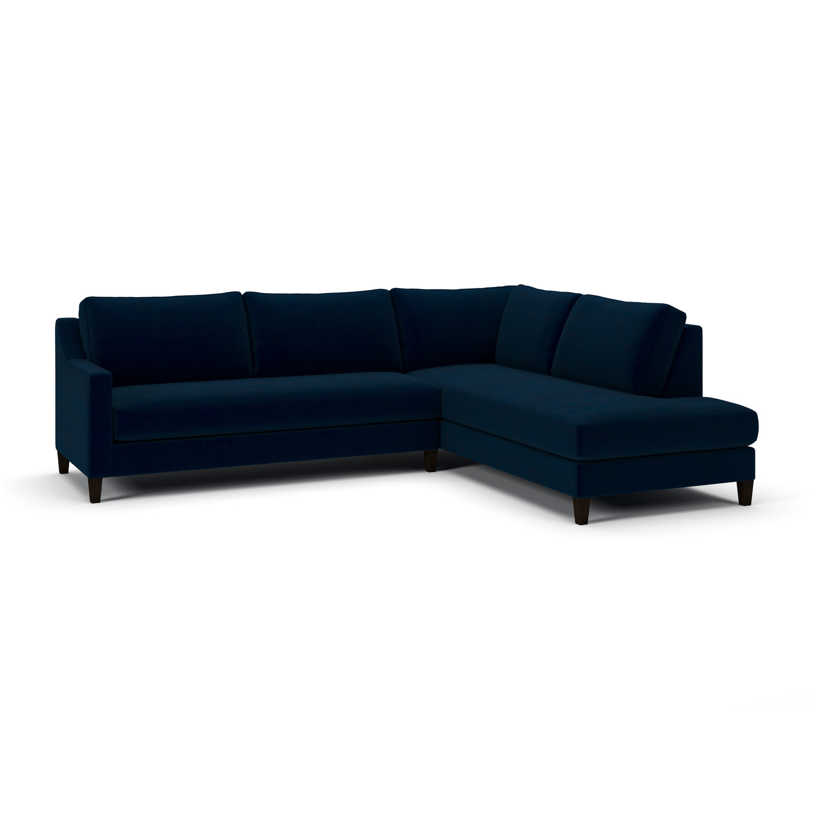Marlowe Chaise Sectional, Bella Ink, Right Hand Facing