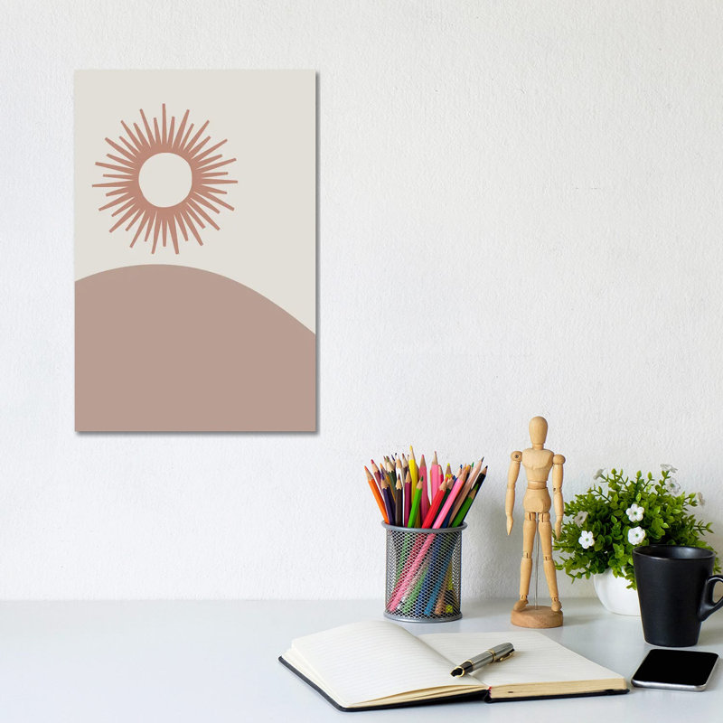 The Sun by Mambo Art Studio - Wrapped Canvas Painting, 20.32 cm H x 30.48 cm W