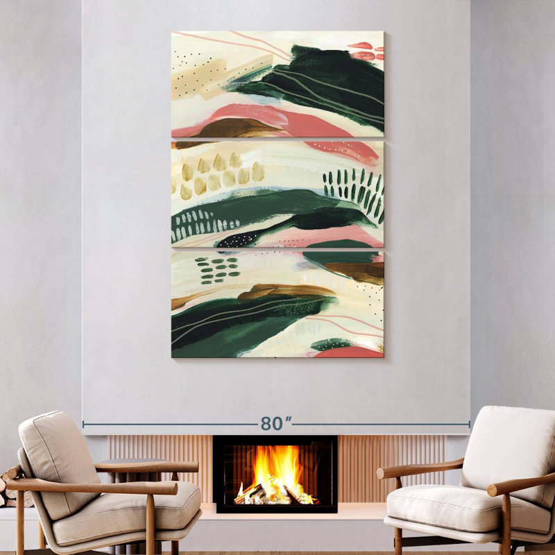 Avery Tropical Flow Abstracts Pattern II, 74" H x 48" W