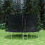 Trampoline de 14 pi (coussin de couleur double face), trampoline pour enfants et adultes avec filet et échelle, poteau de clôture incurvé