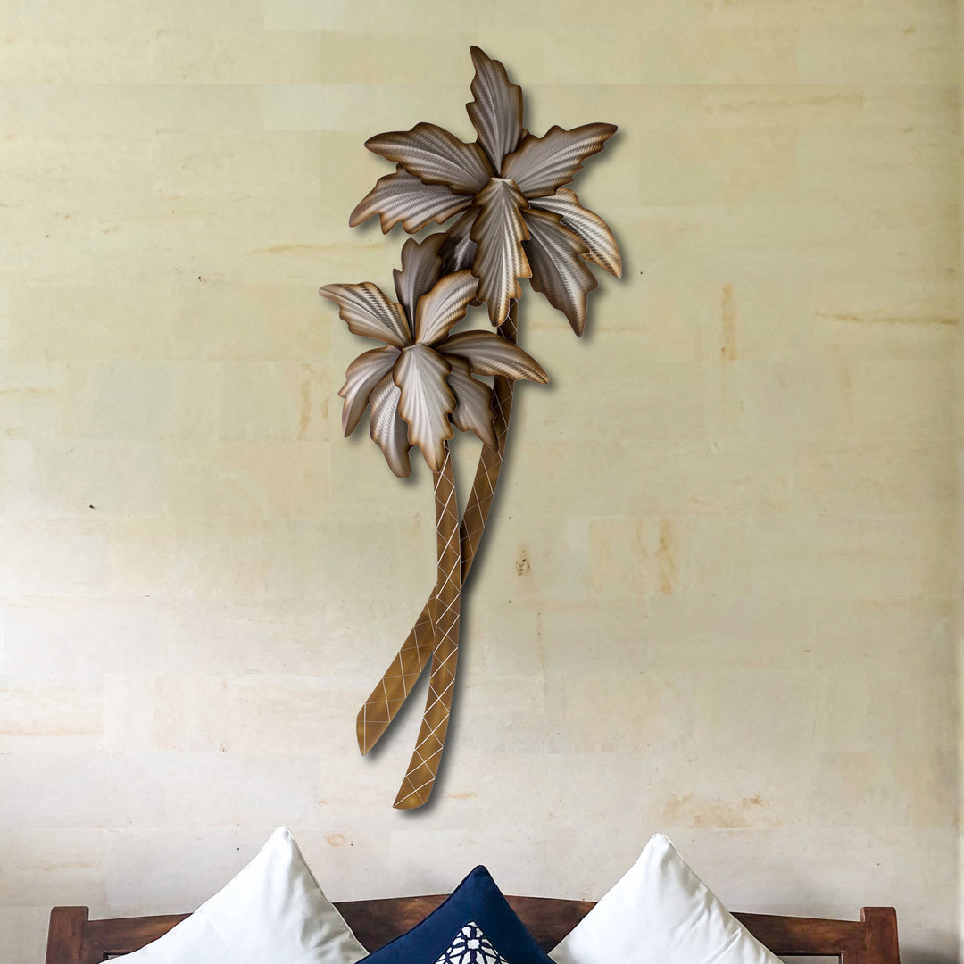 Handmade Coastal Landscape & Nature Wall Decor on Metal Bay Isle Home™