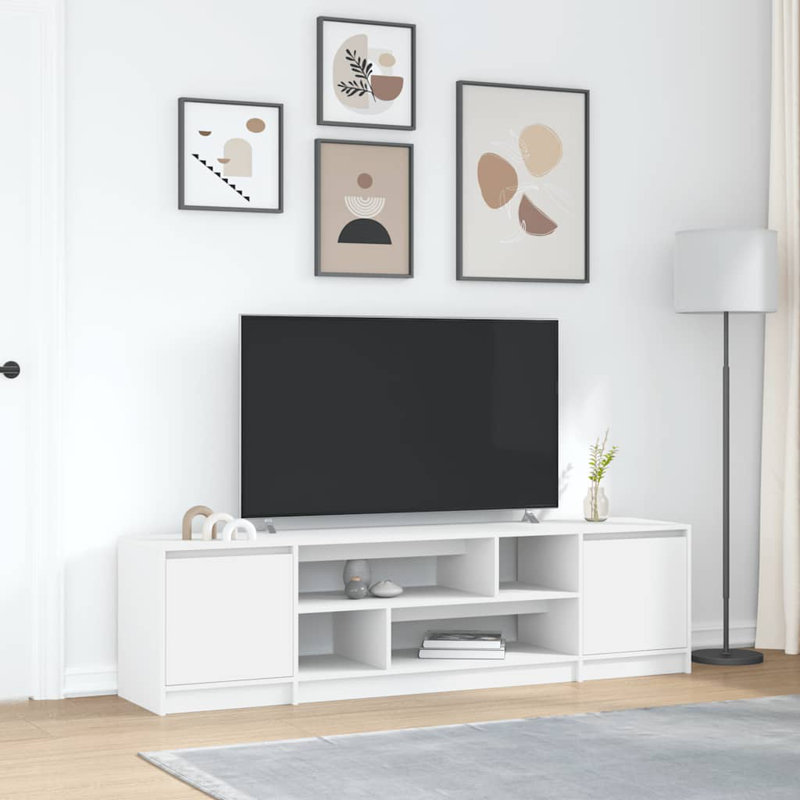 Unfinished TV Stand for TVs up to 75", White