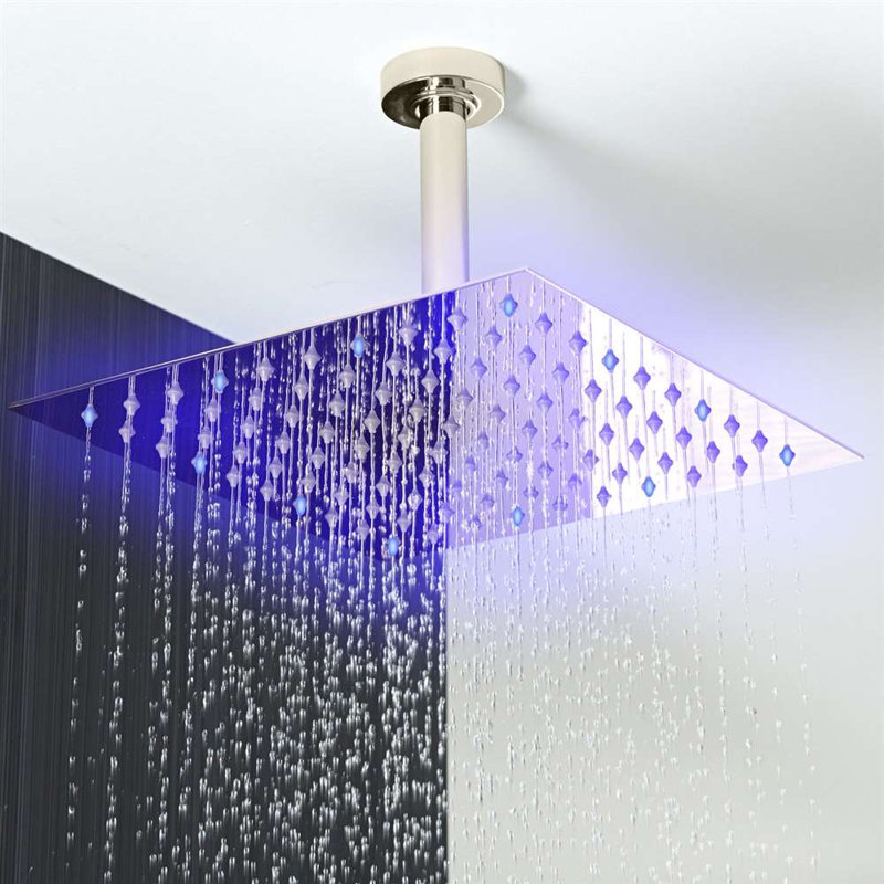 Liverpool Ceiling Mount Thermostatic Rainfall Shower Set