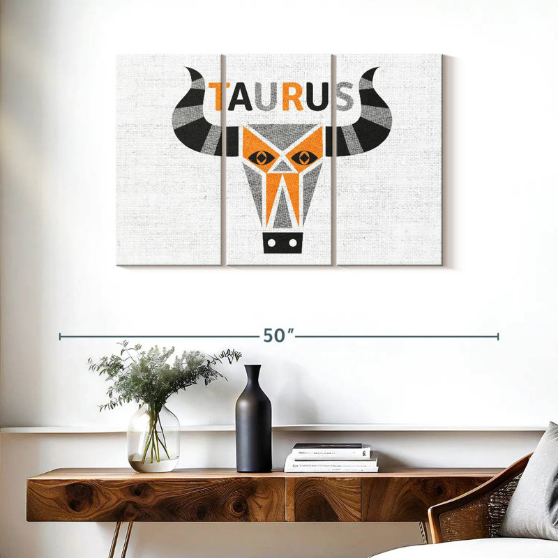Adella Taurus, 24" H x 38" W