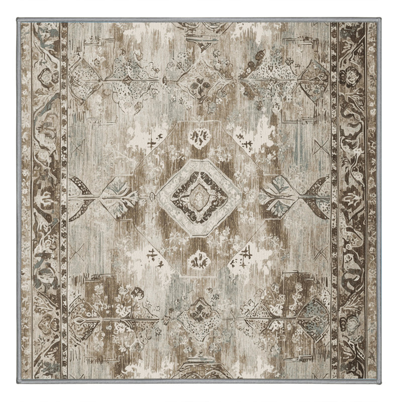 Echoed Past Rug, Square 4'
