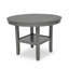 Ensemble de table de salle à manger rond 5 pièces avec tablettes de rangement inférieures et siège rembourré, idéal pour la salle à manger et pour recevoir des invités.
