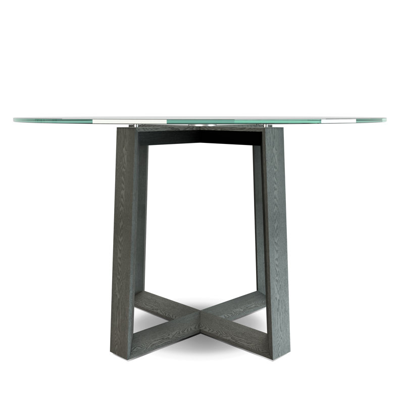 Devlyn Round Glass Top Dining Table