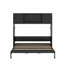 Grand lit escamotable avec armoires de rangement-1869629254