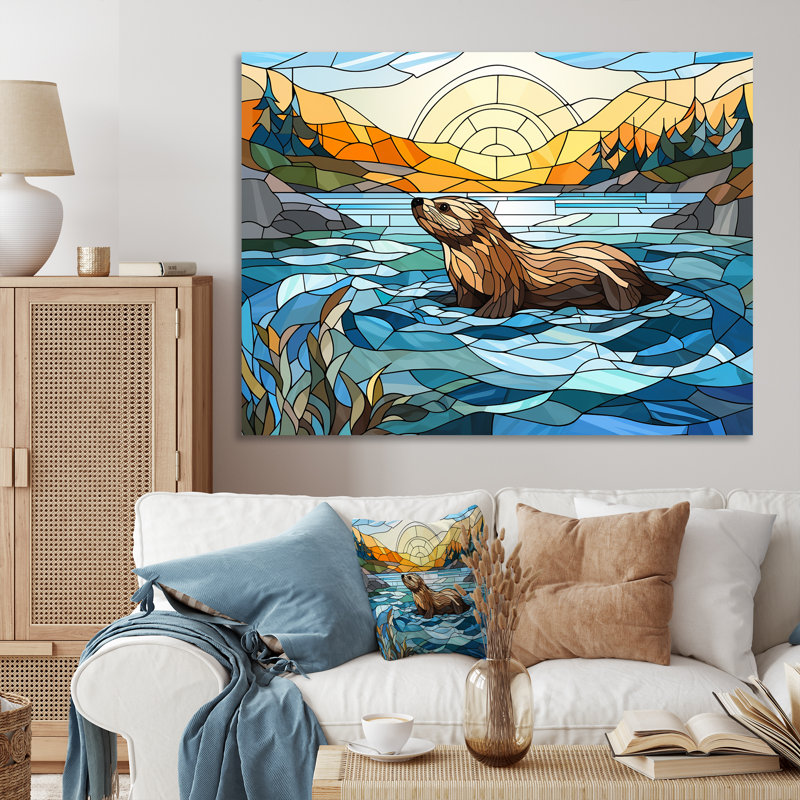 Enchantaing Mosaic - Art mural, Toile tendue, H 12 po x l 20 po x P 1 po