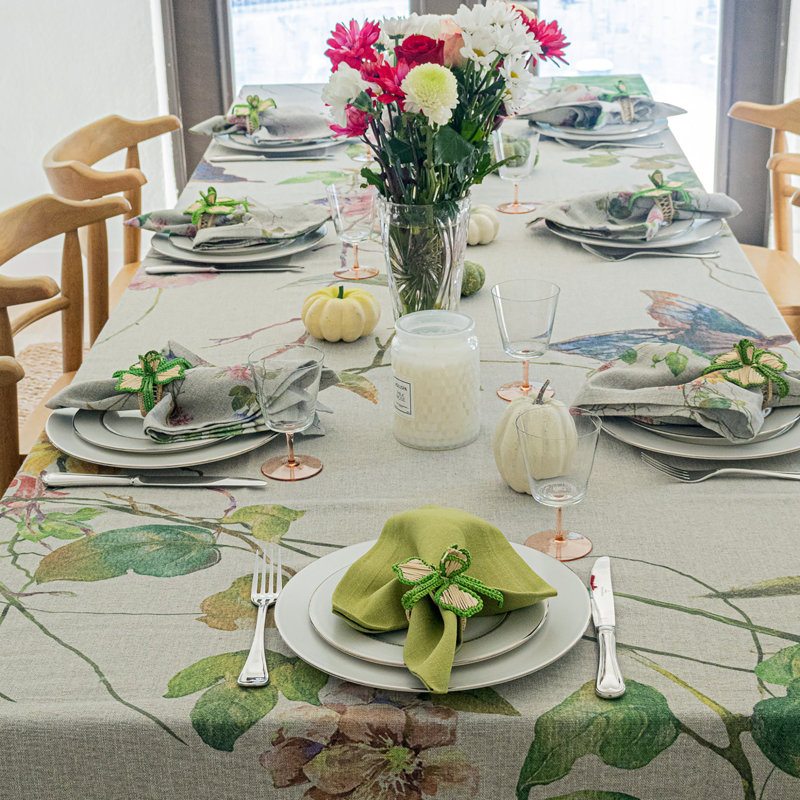 Toulouse Floral Tablecloth, 108" Rectangle