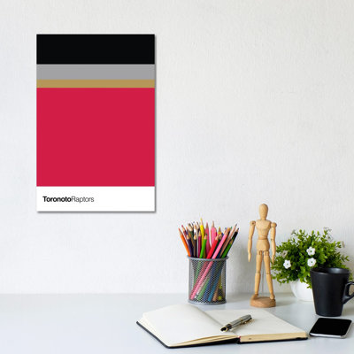 Toronto Raptors Basketball by Avesix - Wrapped Canvas Print