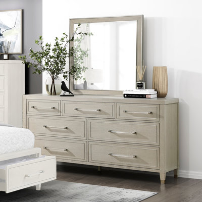 Commode 7 tiroirs avec miroir Celentano