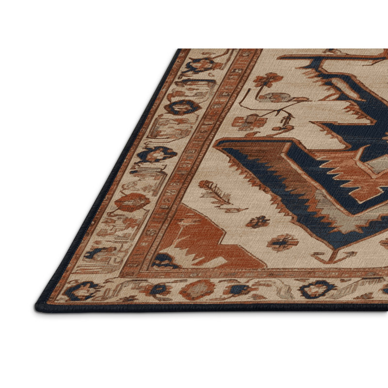 Tapis brun lavable à la machine, Rectangle 2 pi x 3 pi