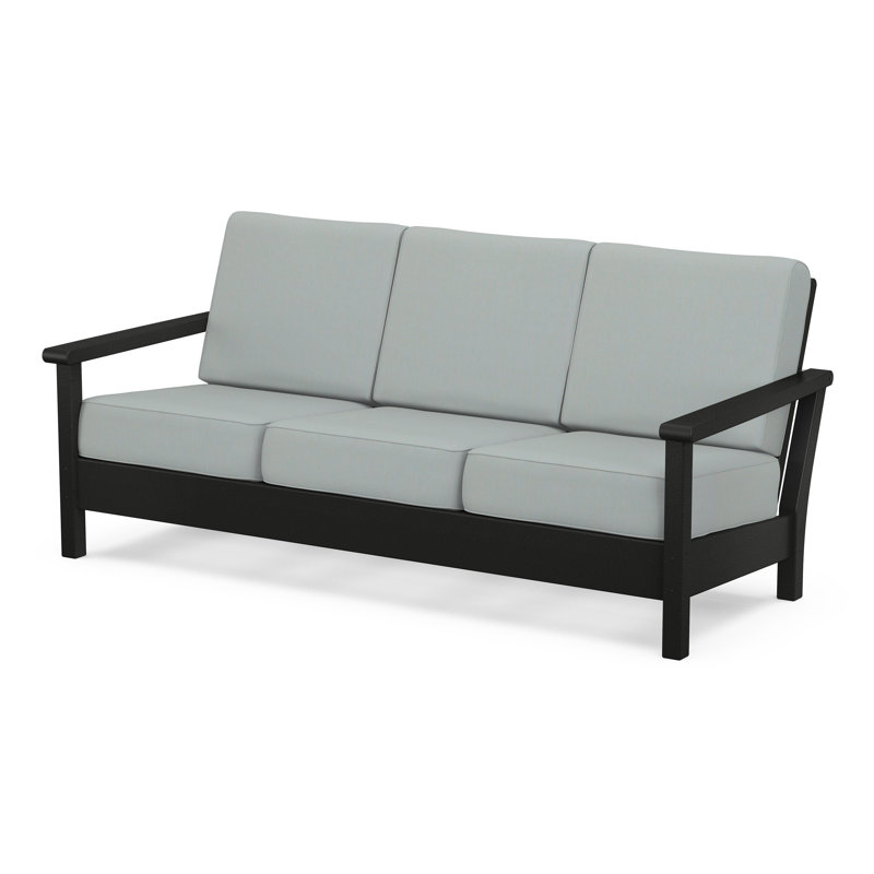 Harbour Deep Seating Sofa, Black, Spa
