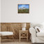 "White Longhorns over Hill", art mural sur toile flottant gris, design par Kathy Winkler-1273368230-1273698780