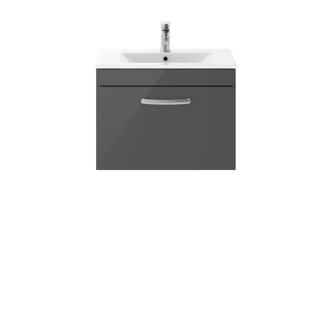 Athena 605mm Single Bathroom Vanity with Integrated Ceramic Basin