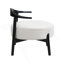 Chaise d'appoint rembourrée, chaises de salon modernes, fauteuil de lecture pour chambre à coucher au soleil, beige, supporte 300 lb