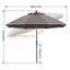 Parasol de marché en oléfine 9 'avec inclinaison et manivelle-1188040119