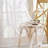  Short Sheer Lace Curtains, Vintage Floral Semi Sheer Privacy Curtains for Kitchen Living Room Bedroom Light Filtering Drapes, Rod Pocket, 2 Panels-1955181044-1955180936-1958416511