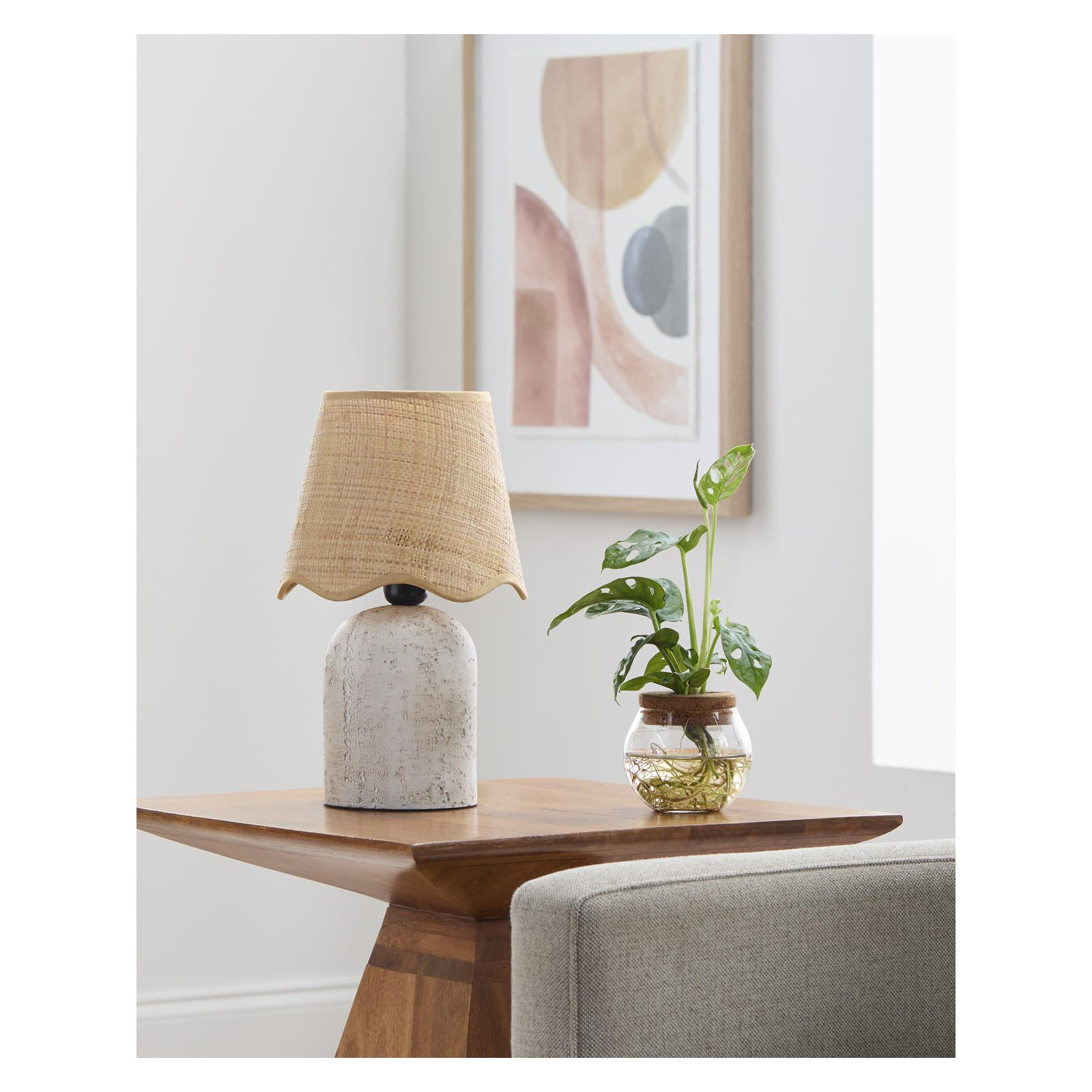 Margaret Accent Table Lamp, White