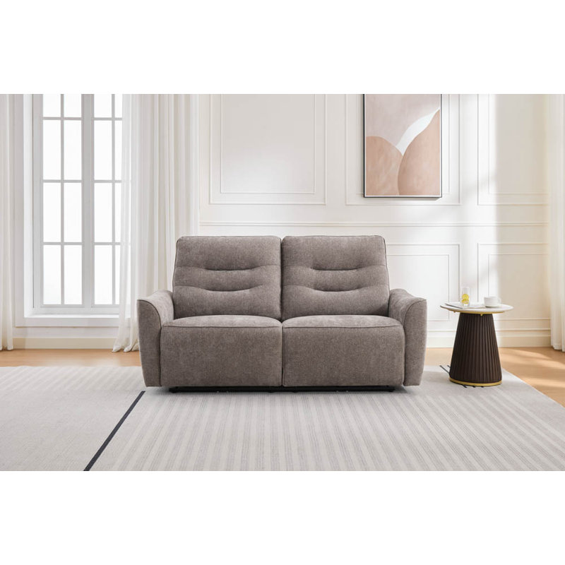 Cupar Electric Power Fabric Reclining Sofa , 3