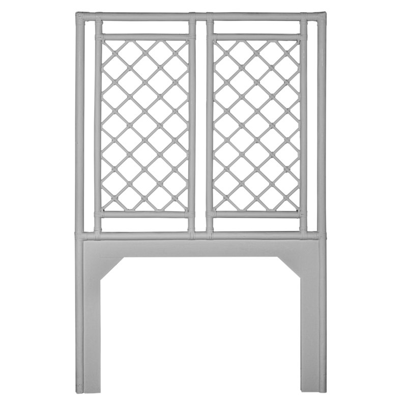 Low Profile Standard Bed, Twin, Light Gray