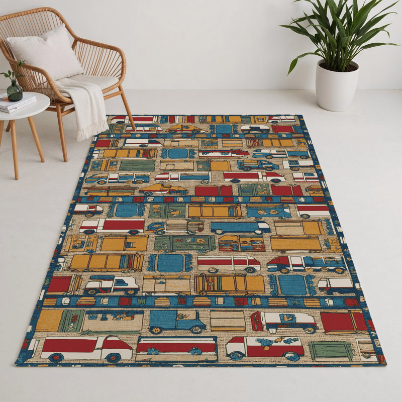 Tapis intérieur et extérieur gris Transport, Rectangle 5 pi x 7 pi