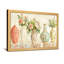 Vases floraux disposés sur un motif de tablette-558909296-558909300-558909311