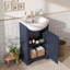 Meuble-lavabo de salle de bain avec lavabo épais en céramique et armoire peu encombrante-1474419468