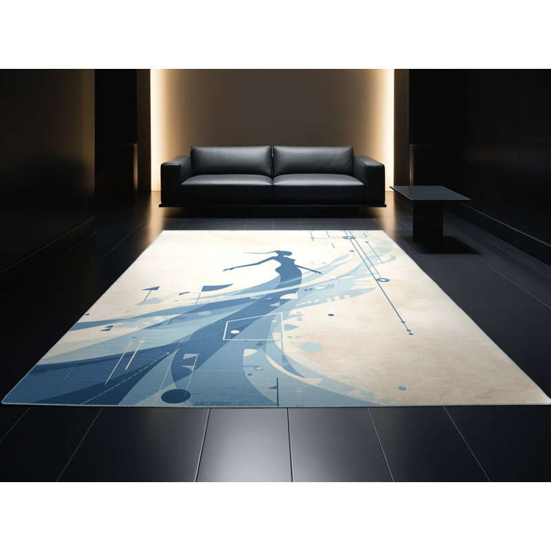 Tapis moelleux moelleux beige moelleux Faune - Reliure bleu ciel, 6 x 9