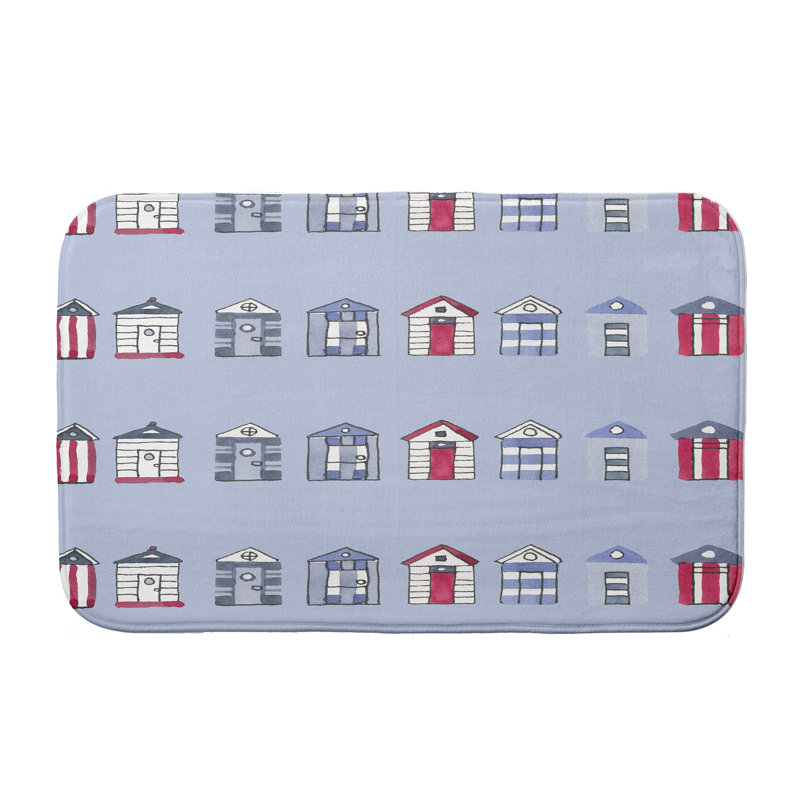 Tapis de bain Manford, l 24 po x L 17 po, Bleu