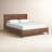 Estrela Upholstered Metal Wingback Bed-120689715-120689719