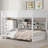 Kelment Queen over Queen Bunk Bed with Storage Shelves | USB Charging Ports, Space-Saving Design for Bedroom & Dorm-1241052796