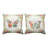 Manual Woodworkers & Weavers Butterfly Climaweave Throw Pillow 18 x 18 Inch Double Sided Design-112946617