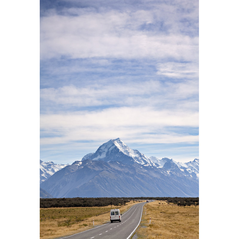 Campervan On The Road by Travellinglight - Wrapped Canvas Print, 46cm H x 30cm W