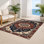Tapis d'intérieur et d'extérieur brun Persian