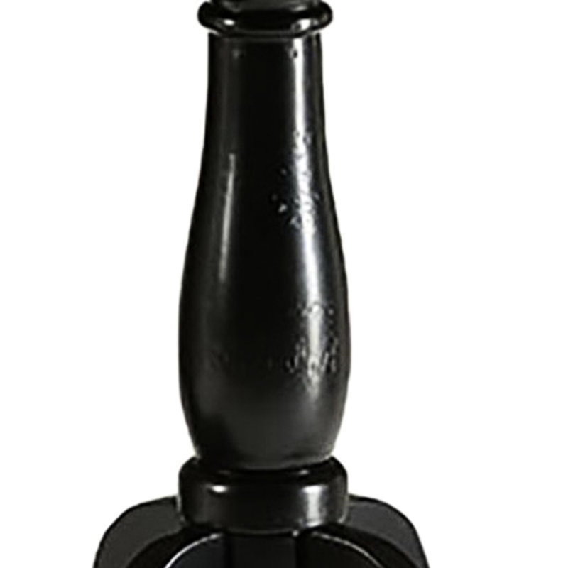Charmante table d'appoint noire avec un design attrayant - s'adapte aux petits espaces classiques et au piédestal stable