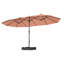 Parasol de marché rectangulaire avec base-1695550427