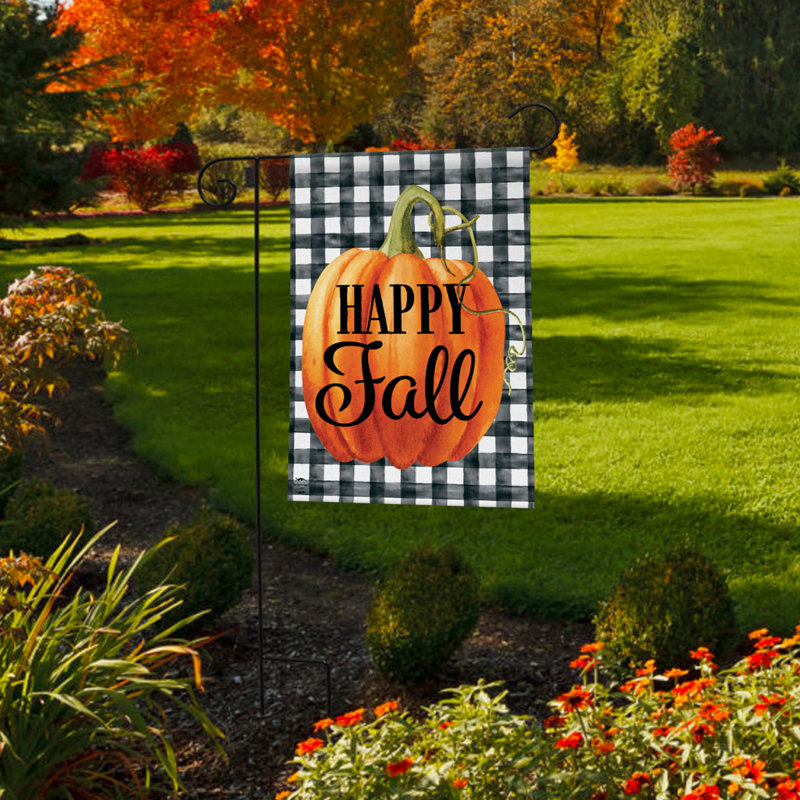 Happy Fall Pumpkin Garden Flag